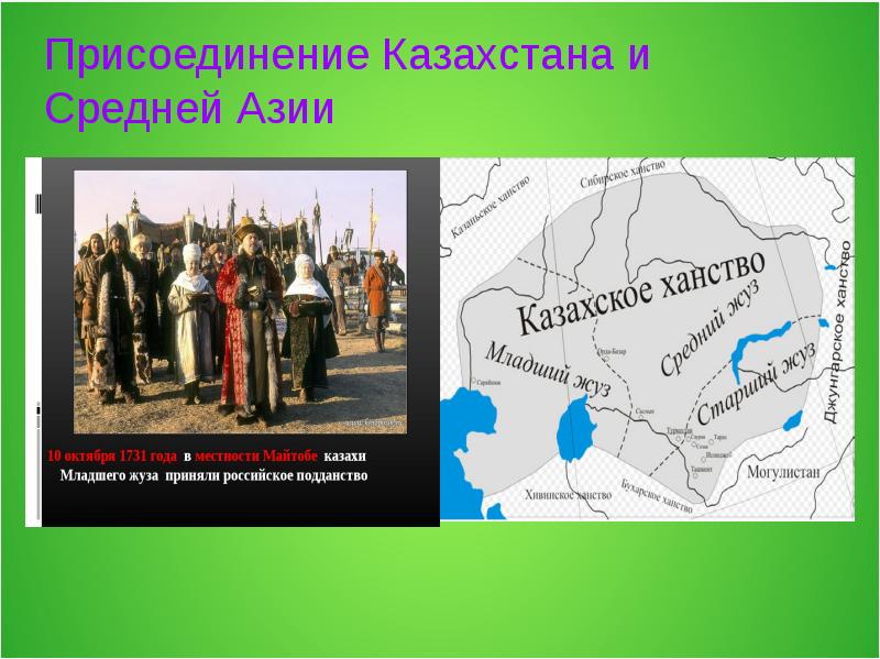 Присоединение казахстана и средней азии. Политика России в средней Азии. Присоединение Казахстана к России.