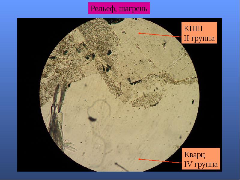 Петрография. Рельеф петрография. Калиевый полевой шпат в шлифе. Шагрень петрография. Калиевый полевой шпат петрография.