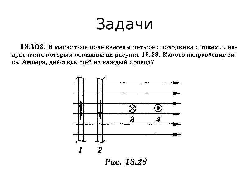 Сила магнитного поля на проводник