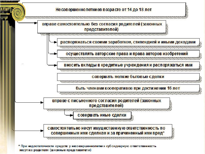 Гражданская правоспособность план егэ