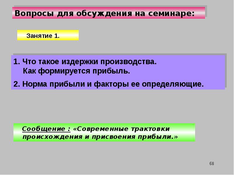 Вопросы производства. Введение в экономическую теорию презентация. Капиталистический способ производства. Капиталистические издержки производства в экономике. Трактовки происхождения и присвоения прибыли.