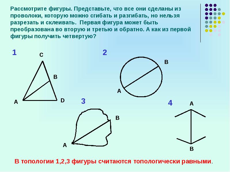 Изучает свойства фигур. Описанная фигура. Топологические свойства геометрических фигур. Как сделать характеристику фигуры. Охарактеризуйте фигуру.