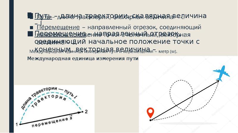 Способы описания движения траектория
