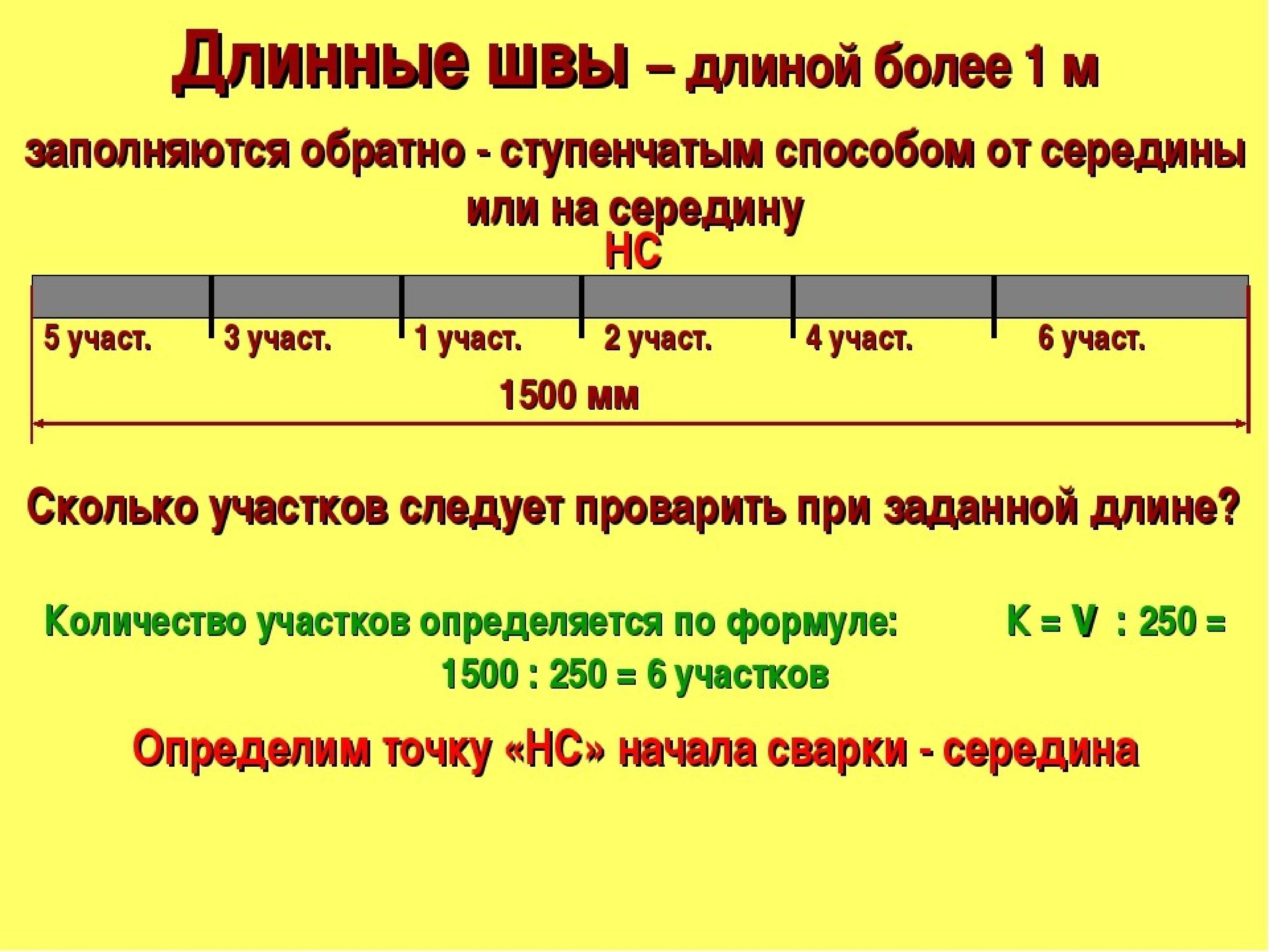 Способы сварки длинных швов