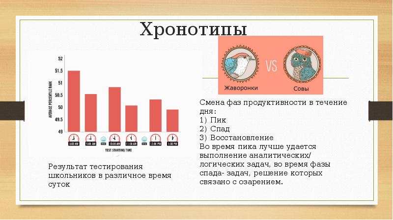 Презентация хронотип человека