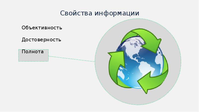 Свойства информации картинки для презентации