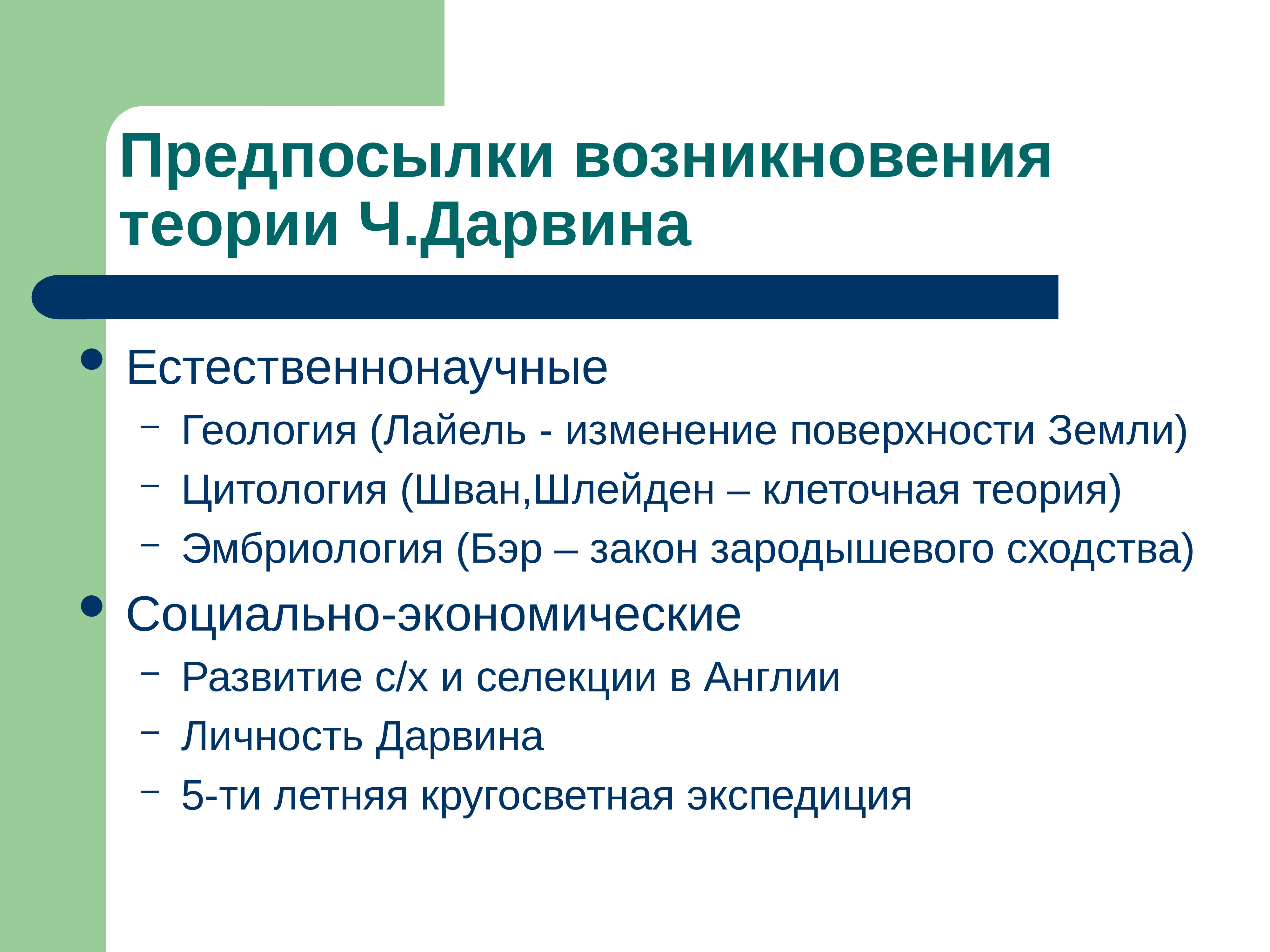 Возникновение и история развития теории эволюции презентация