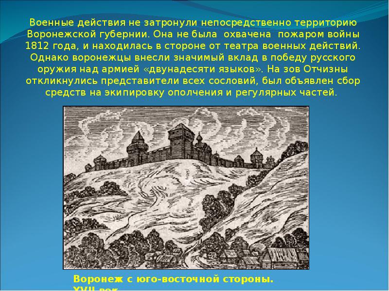 Вклад воронежцев в культуру россии презентация