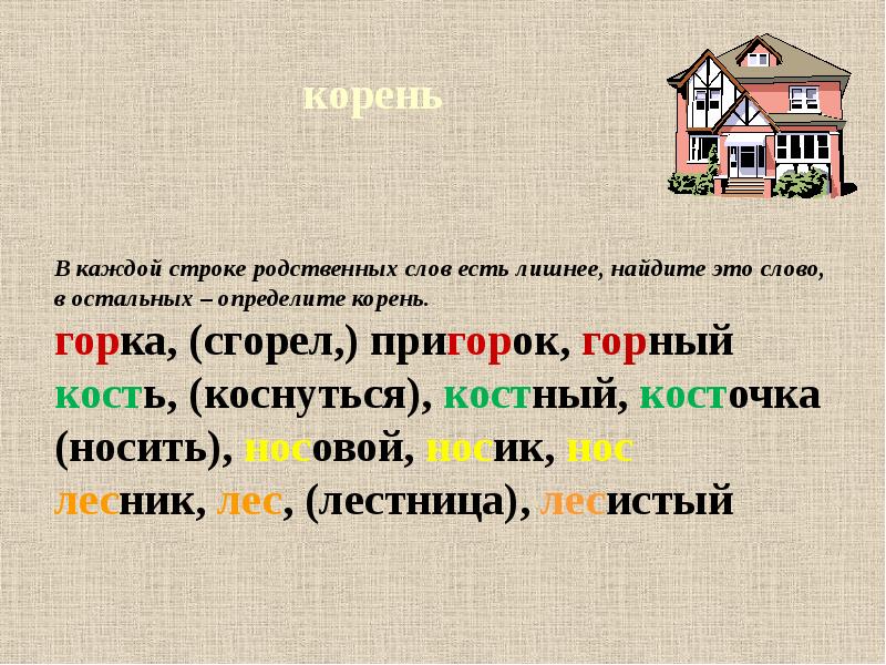 Презентация по теме состав слова повторение 4 класс