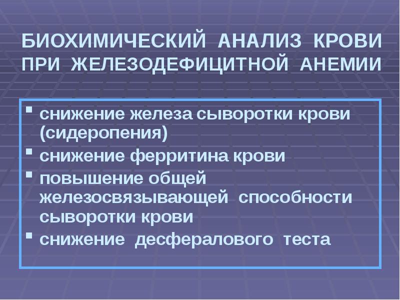 Анемия пропедевтика внутренних болезней презентация