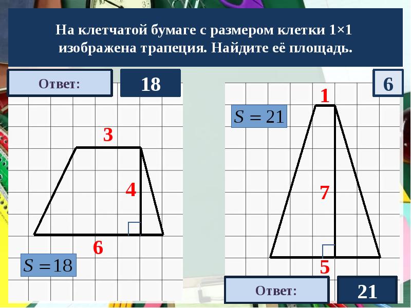 Площадь трапеции клетка 1 на 1. Как найти площадь трапеции на клетчатой бумаге. Как найти площадь трапеции 1х1. Найдите на бумаге размером 1 1 изображена трапеция Найдите ее площадь. На клетчатой 1 1 изображена трапеция.