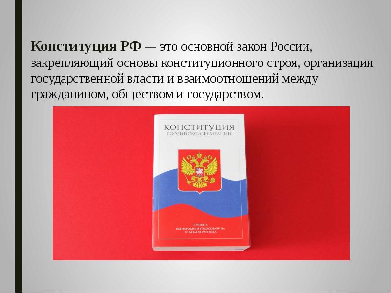 Конституция рф основы конституционного строя рф презентация