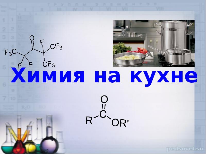 Доклад на тему химия на кухне