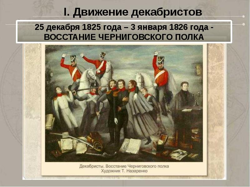 Восстание черниговского полка кто. Восстание Черниговского полка 1825 1826. Восстание Черниговского полка Декабристов. Восстание Черниговского полка 1825 таблица. Черниговский полк восстание Декабристов.