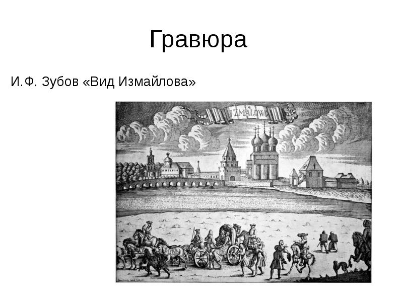 История 18 век презентация. Зубовы гравюра вид Измайлова. Гравюра Измайлово XVIII века. Гравюра Измайлово XVII века зубов. И. Ф. зубов. Вид Измайлова.