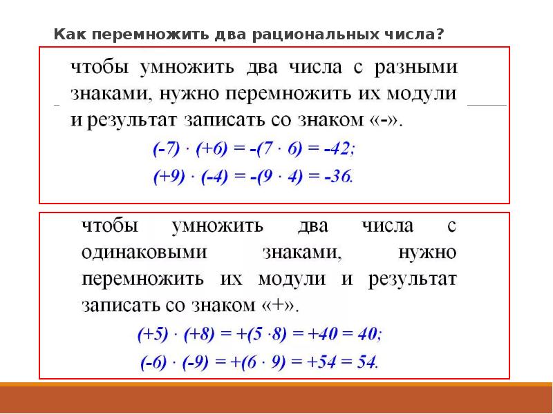 Презентация деление рациональных чисел