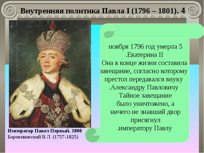 Российская империя при павле 1 презентация 8 класс