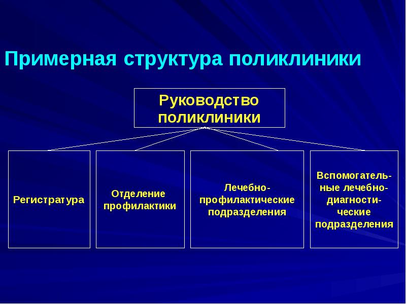 Примерная структура поликлиники Примерная структура поликлиники