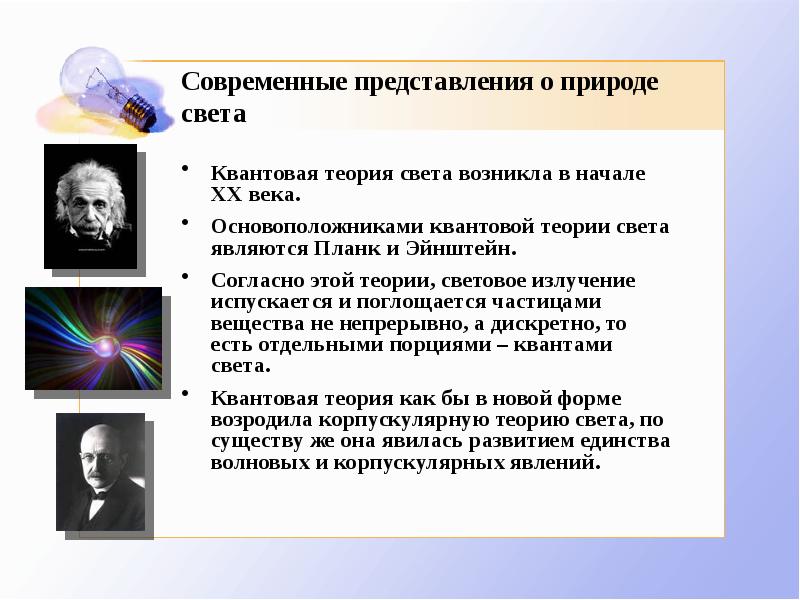 Квантовая теория света картинки