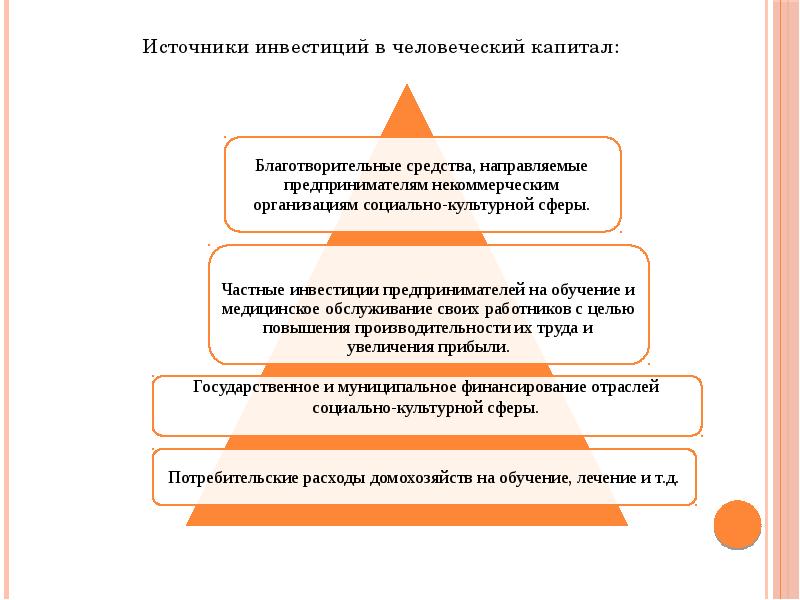 Проект инвестиции в человеческий капитал