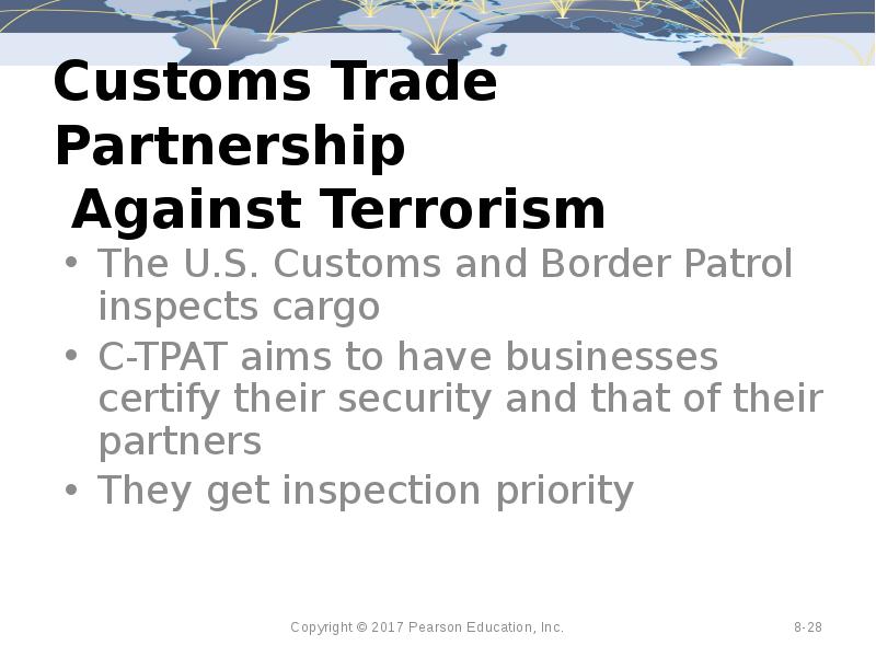 Customs Trade Partnership  Against Terrorism The U.S. Customs and Border
