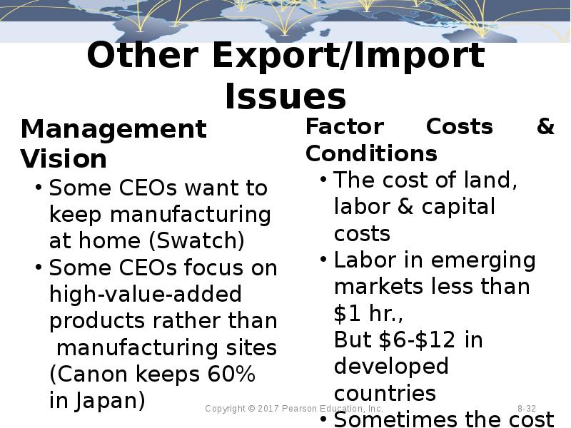 Other Export/Import Issues
