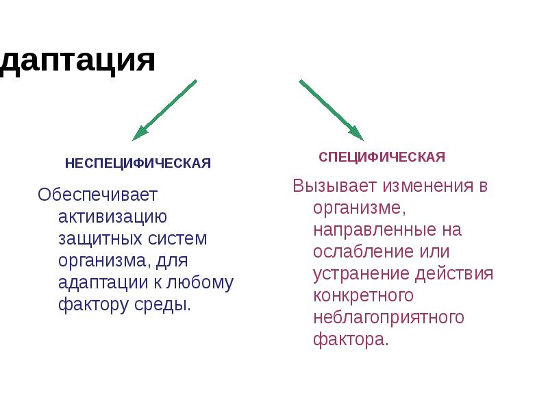 Неспецифические изменения