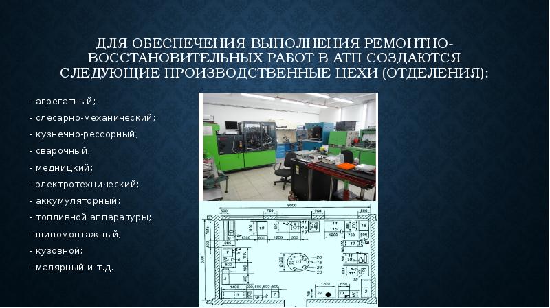 Цех отделение. Слесарно механическое отделение АТП. АТП презентация. Кузнечно-рессорное отделение. Электротехнический цех АТП.