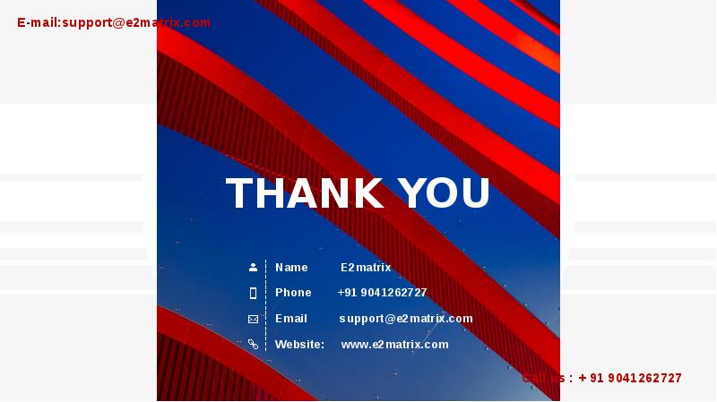 THANK YOU Name     E2matrix