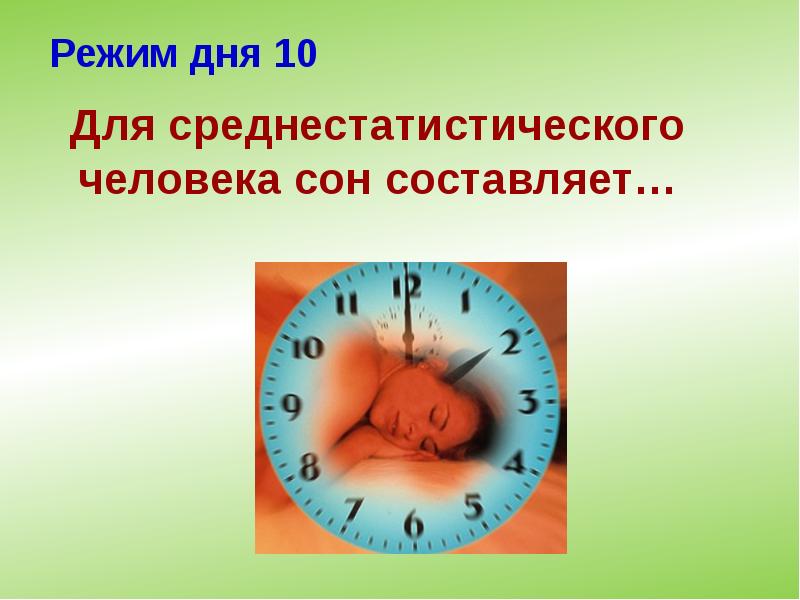 Режим дня 10 Режим дня 10