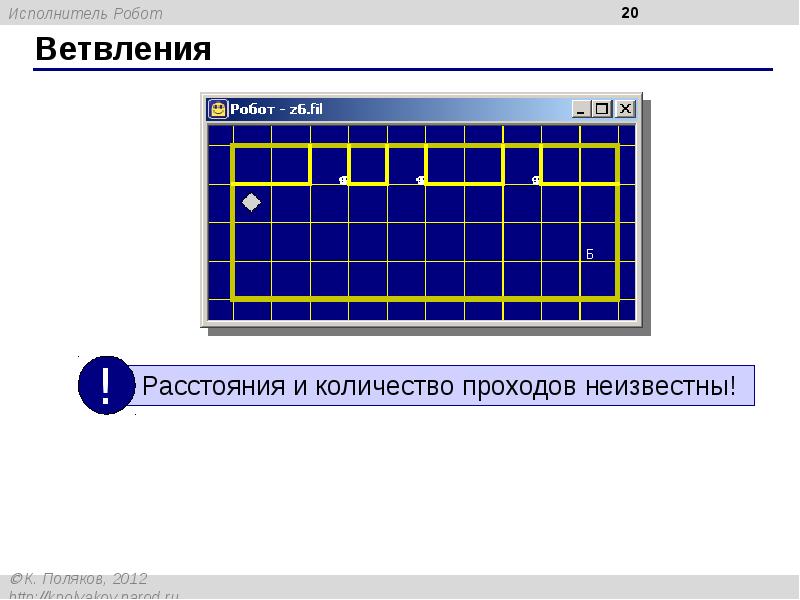 Исполнитель робот презентация