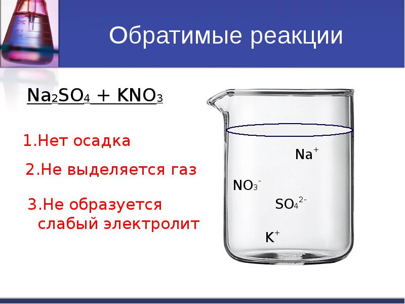 Реакция обмена выделение газа. Обратимые ионные реакции. Na2so4 осадок или нет. Обратимые реакции обмена. Обратимые реакции ионного обмена.