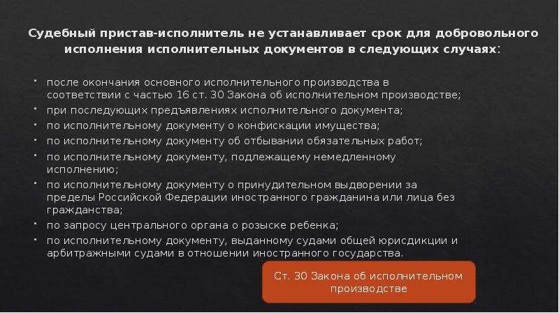 Меры обеспечения исполнения исполнительного документа