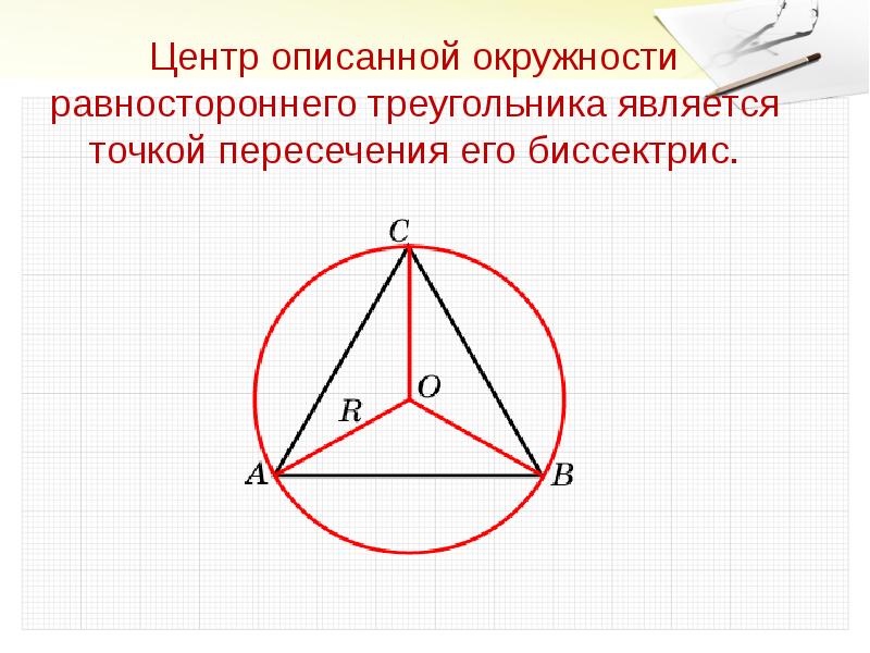 Описанный треугольник рисунок