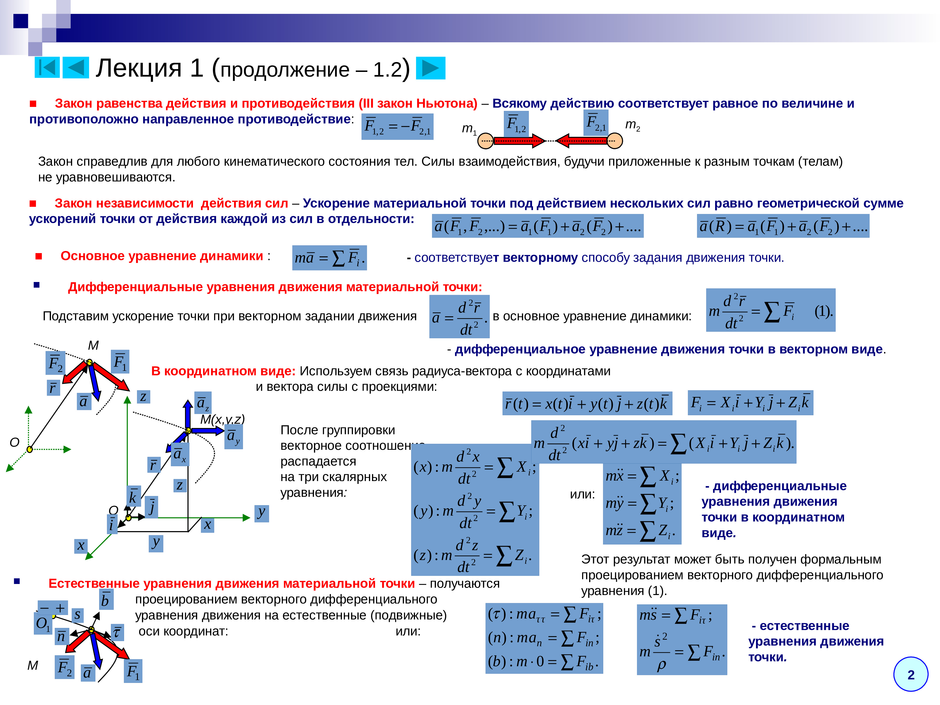 5 точек вектора. Дифференциальные уравнения движения материальной точки. Дифференциальные уравнения движения точки теоретическая механика. Дифференциальное уравнение движения свободной материальной точки.... Дифференциальные уравнения теоретическая механика.