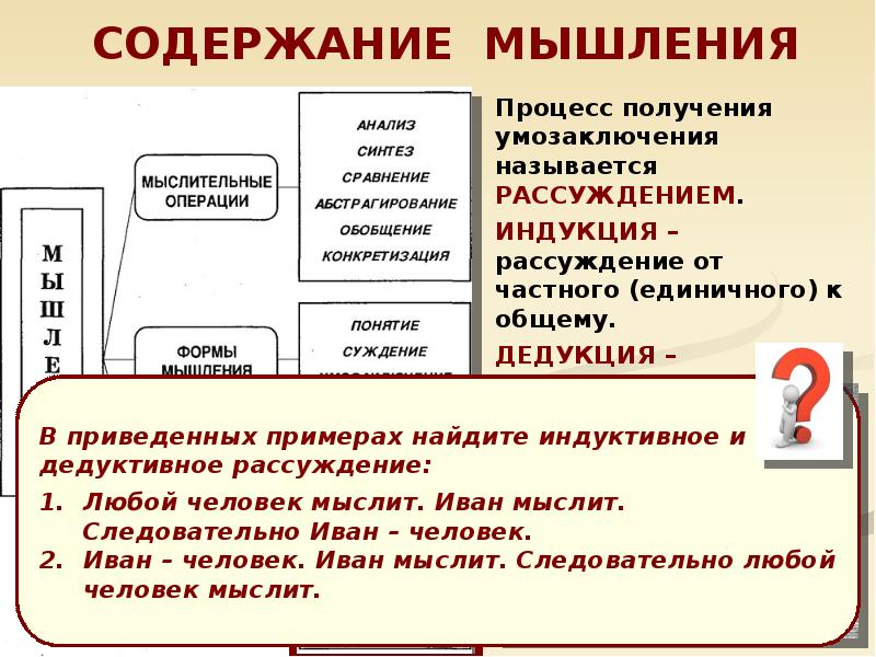 План деятельность и мышление обществознание егэ