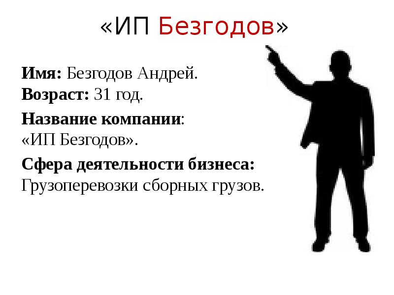 Возраст андрея. Великие предприниматели презентация. Название компании предпринимателя. Презентация ИП 10 класс. ИП Безгодов Андрей Тюмень.