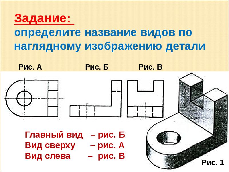 Как располагаются проекции на чертеже ответ