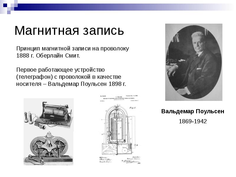 История звукозаписывающей техники презентация