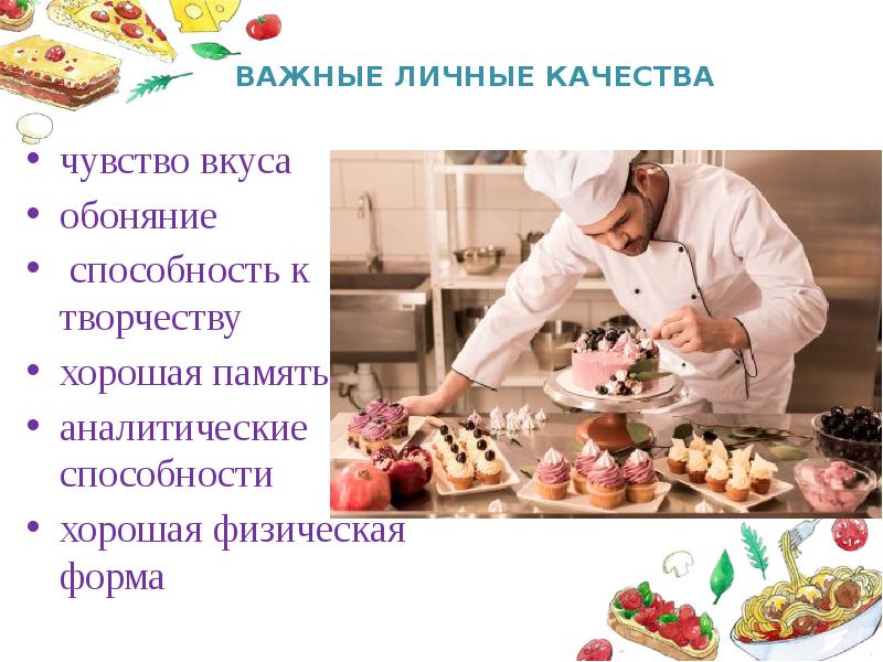 План профессиональной карьеры кондитера