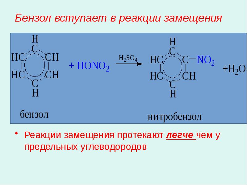 Легче вступает в реакции замещения. Химия 10 класс арены реакции замещения. Арены бензол 10 класс химия. Реакции с бензолом. Реакция замещения арены.