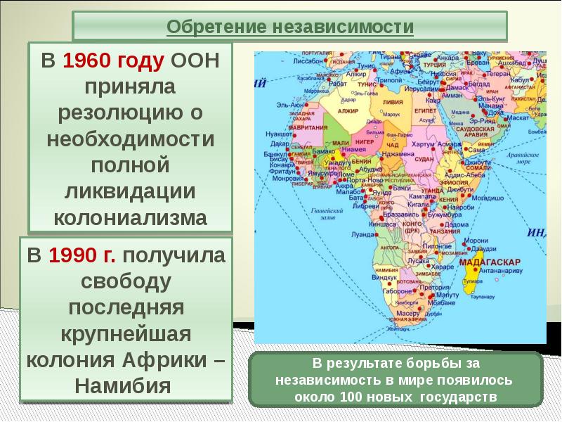 Деколонизация африки презентация