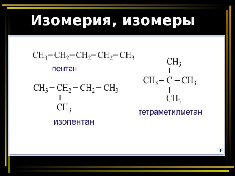 Изомерия органических соединений презентация