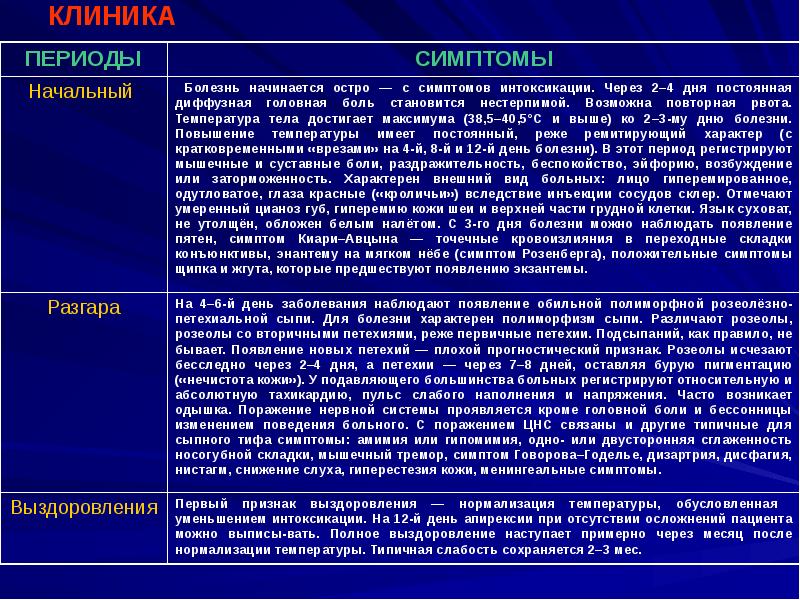 Презентация на тему сыпной тиф