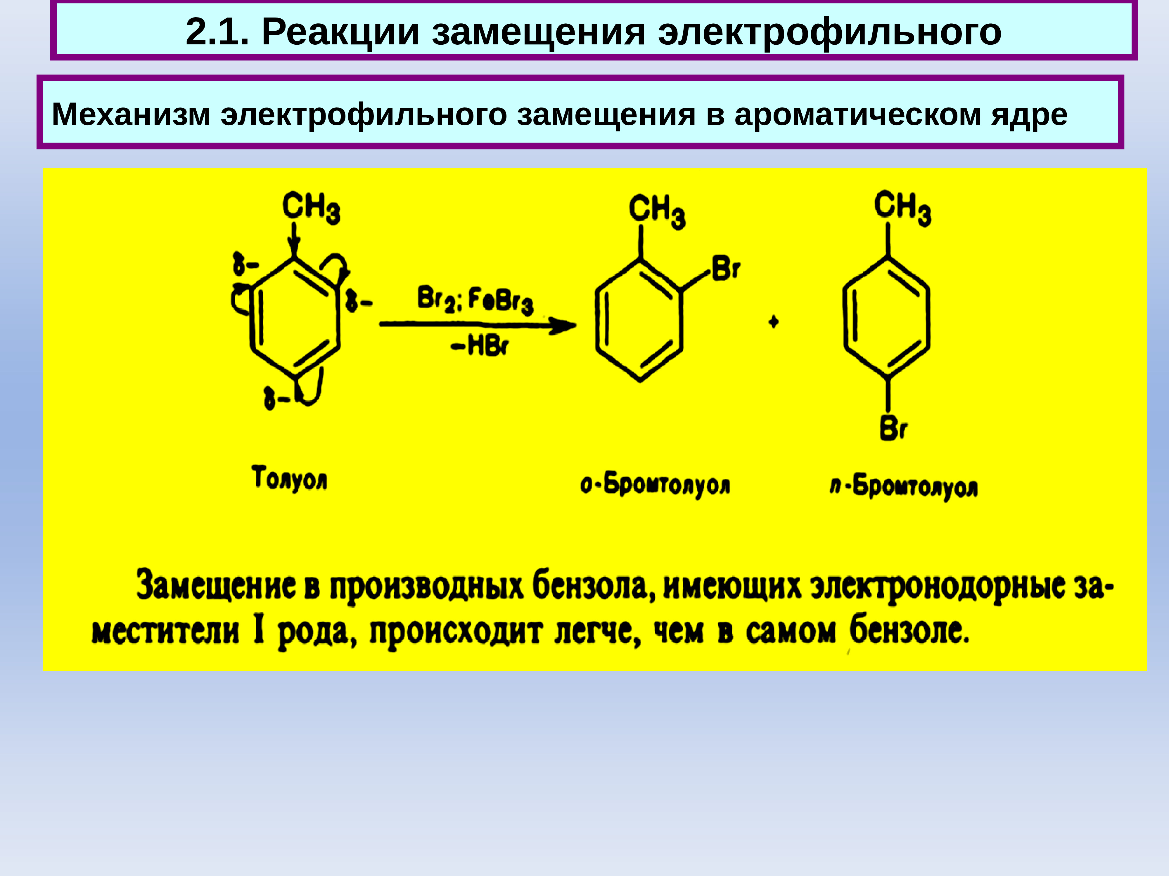Механизм замещения. Механизм электрофильного ароматического замещения. Механизм реакции электрофильного замещения. Электрофильное замещение толуола. Электрофильное замещение толуола механизм.