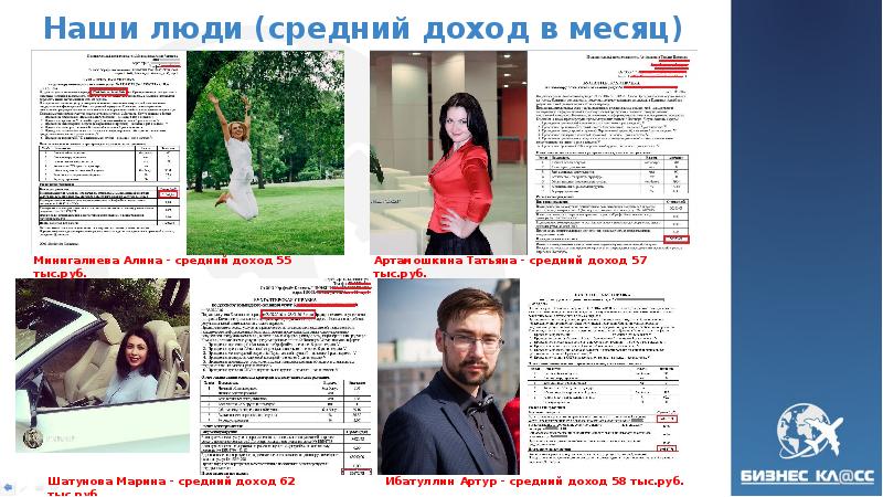 Наши люди (средний доход в месяц)