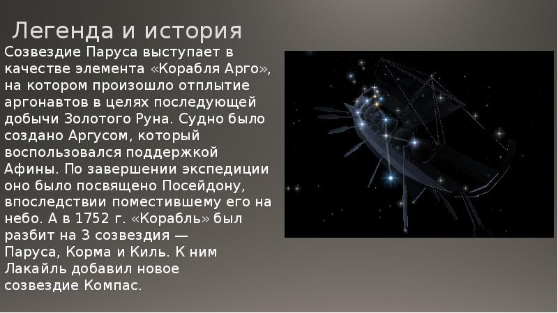 История созвездия