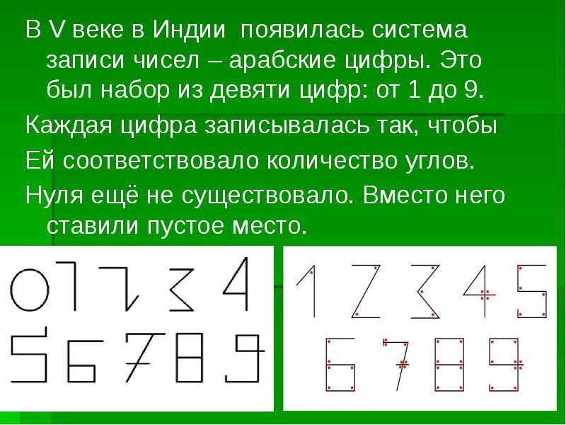 Проект по математике секрет происхождения арабских цифр 6 класс