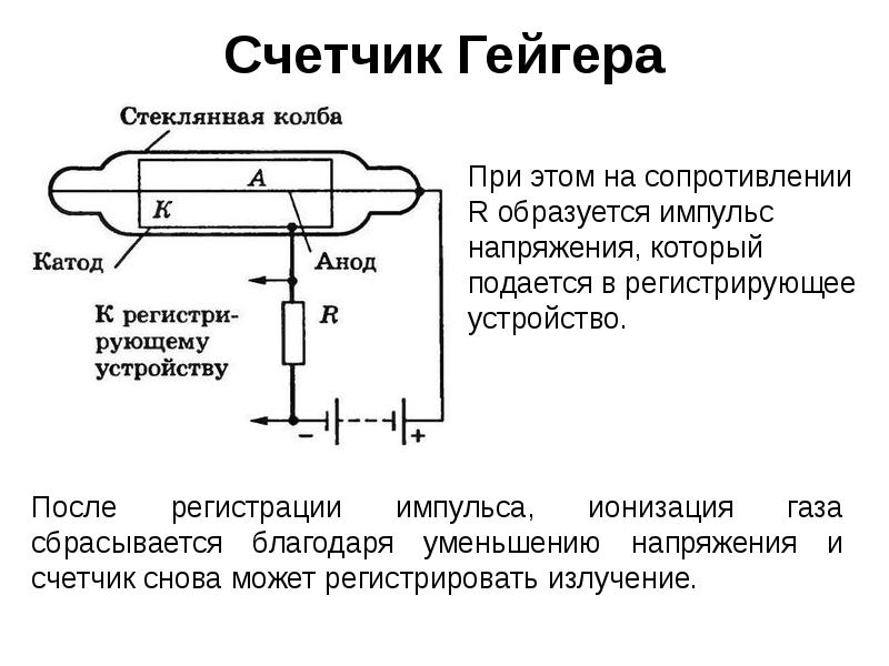 Газоразрядный счетчик схема