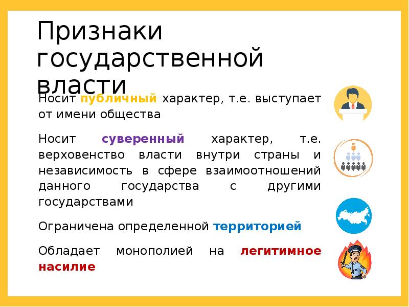 Верховенство и независимость государственной власти внутри страны